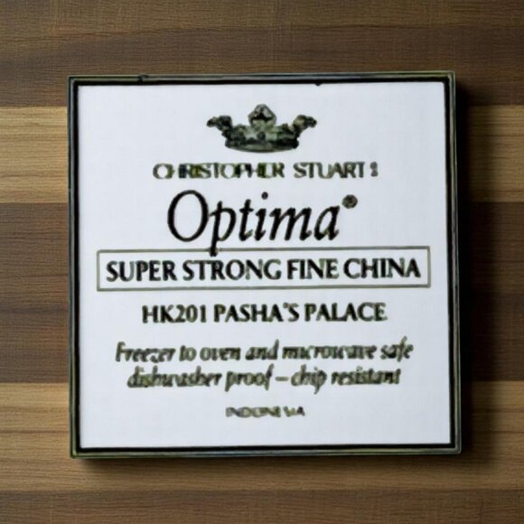 4 Pc. Christopher Stuart Optima HK201 Pasha's Palace Rimmed Soup Bowls 9.5" - Picture 7 of 15